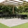 Image de vidaXL Salon de jardin 9 pcs avec coussins Aluminium Anthracite