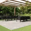 Image de vidaXL Salon de jardin 10 pcs avec coussins Aluminium Anthracite