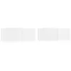 Image de Meubles TV 2 pcs Blanc brillant 80x30x30 cm Bois d'ingénierie