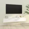 Image de vidaXL Meubles TV muraux 2 pcs blanc 100x30x30 cm bois d'ingénierie