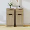 Image de vidaXL Buffets 2 pcs Chêne Sonoma 30x30x70 cm Bois d'ingénierie