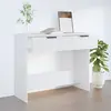 Image de vidaXL Table console Blanc 90x36x75 cm Bois d'ingénierie