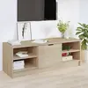Image de vidaXL Meuble TV Chêne sonoma 102x35,5x36,5 cm Bois d'ingénierie