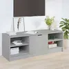 Image de vidaXL Meuble TV Gris béton 102x35,5x36,5 cm Bois d'ingénierie