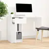 Image de vidaXL Bureau Blanc 100x50x75 cm Bois d'ingénierie