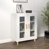 Image de vidaXL Buffet blanc 69,5x34x90 cm bois d'ingénierie