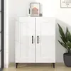 Image de vidaXL Buffet Blanc brillant 69,5x34x90 cm Bois d'ingénierie