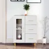 Image de vidaXL Buffet blanc 69,5x34x90 cm bois d'ingénierie