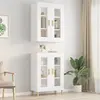 Image de vidaXL Armoire murale suspendue Blanc 69,5x34x90 cm