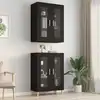 Image de vidaXL Armoire murale suspendue Noir 69,5x34x90 cm