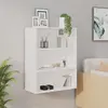 Image de vidaXL Armoire murale suspendue Blanc 69,5x32,5x90 cm