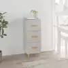 Image de vidaXL Buffet Gris béton 34,5x34x90 cm Bois d'ingénierie