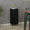 Image de vidaXL Buffet Noir 34,5x34x90 cm Bois d'ingénierie