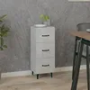 Image de Buffet Gris béton 34,5x34x90 cm Bois d'ingénierie
