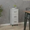 Image de vidaXL Buffet Gris béton 34,5x34x90 cm Bois d'ingénierie
