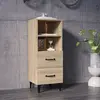 Image de vidaXL Buffet Chêne sonoma 34,5x34x90 cm Bois d'ingénierie