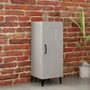 Image de vidaXL Buffet Gris béton 34,5x34x90 cm Bois d'ingénierie