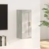 Image de vidaXL Armoire murale Gris béton 35x34x90 cm Bois d'ingénierie