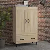 Image de vidaXL Buffet haut Chêne sonoma 70x31x115 cm Bois d'ingénierie