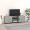 Image de vidaXL Meuble TV gris béton 150x30x50 cm bois d'ingénierie