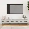 Image de vidaXL Meuble TV Gris béton 150x34,5x30 cm Bois d'ingénierie