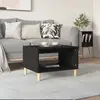 Image de vidaXL Table basse Noir 60x50x40 cm Bois d'ingénierie