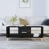 Image de vidaXL Table basse noir 102x50x40 cm bois d'ingénierie