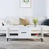 Image de vidaXL Table basse Blanc 102x50x40 cm Bois d'ingénierie