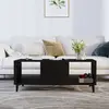 Image de vidaXL Table basse Noir 102x50x40 cm Bois d'ingénierie