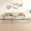 Image de vidaXL Tables basses 2 pcs blanc brillant 50x50x40cm bois d'ingénierie