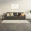 Image de vidaXL Tables basses avec pieds en métal 2 pcs Gris béton 50x50x40 cm