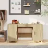 Image de vidaXL Bureau Chêne sonoma 140x50x75 cm Bois d'ingénierie