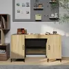 Image de vidaXL Bureau Chêne sonoma 140x50x75 cm Bois d'ingénierie