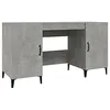 Image de Bureau Gris béton 140x50x75 cm Bois d'ingénierie