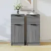 Image de vidaXL Buffets 2 pcs Sonoma gris 30x30x70 cm Bois d'ingénierie