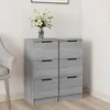 Image de vidaXL Buffets 2 pcs Sonoma gris 30x30x70 cm Bois d'ingénierie