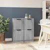 Image de vidaXL Buffets 2 pcs Sonoma gris 30x30x70 cm Bois d'ingénierie