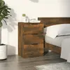 Image de vidaXL Table de chevet Chêne fumé 40x36x65 cm