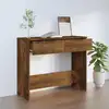 Image de vidaXL Table console Chêne fumé 90x36x75 cm Bois d'ingénierie