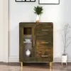 Image de vidaXL Buffet chêne fumé 69,5x34x90 cm bois d'ingénierie