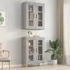 Image de vidaXL Armoire murale suspendue Sonoma gris 69,5x34x90 cm