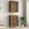 Image de vidaXL Armoire murale suspendue Chêne marron 69,5x34x90 cm