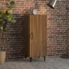 Image de vidaXL Buffet Chêne marron 34,5x34x90 cm Bois d'ingénierie