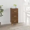 Image de vidaXL Buffet Chêne marron 34,5x34x90 cm Bois d'ingénierie