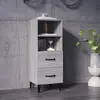 Image de vidaXL Buffet Sonoma gris 34,5x34x90 cm Bois d'ingénierie