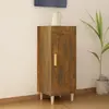 Image de vidaXL Buffet Chêne fumé 34,5x34x90 cm Bois d'ingénierie