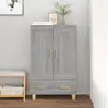 Image de vidaXL Buffet Sonoma gris 70x31x115 cm Bois d'ingénierie
