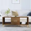 Image de vidaXL Table basse chêne marron 102x50x40 cm bois d'ingénierie