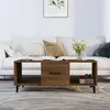 Image de vidaXL Table basse Chêne marron 102x50x40 cm Bois d'ingénierie