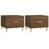 Image de vidaXL Salontafels 2 st 50x50x40 cm bewerkt hout bruin eikenkleur